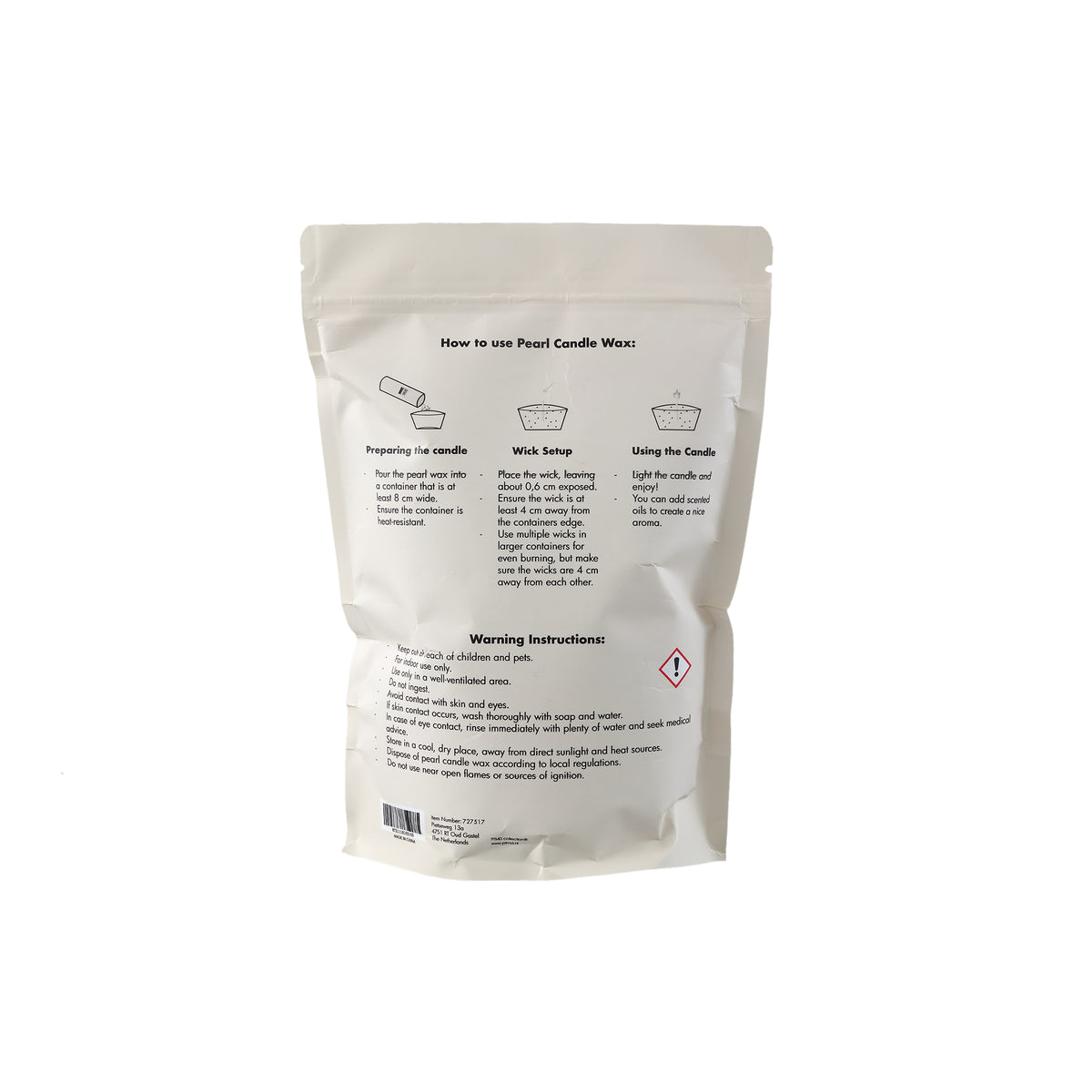 PTMD Kaarsenzand – herbruikbare waxparels, 500 gram - bruin