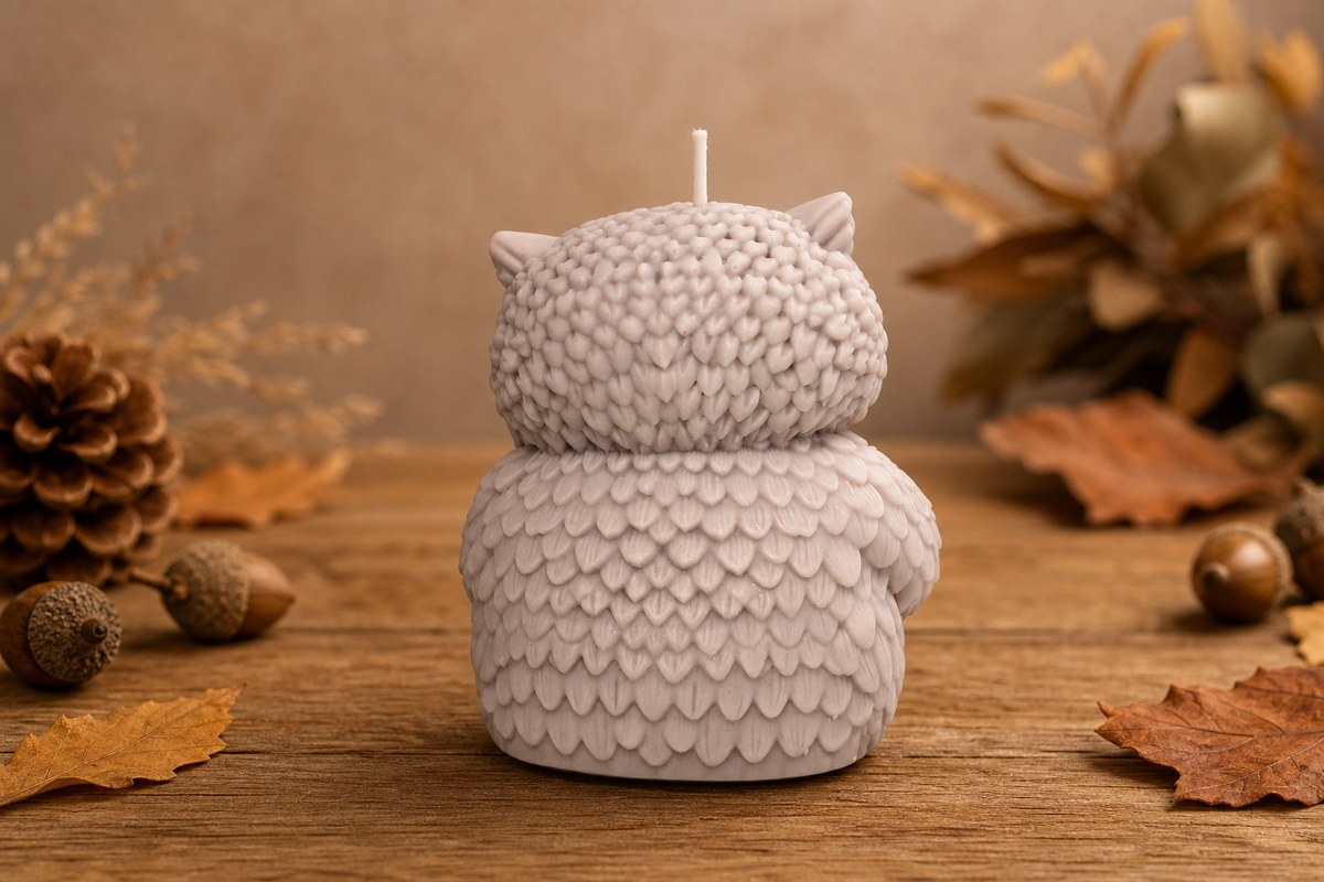Het Wijze Uiltje – Golden Amber Geurkaars