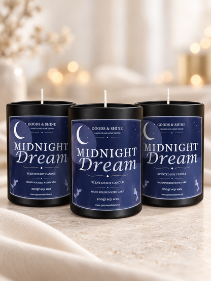 🌙 Midnight Dream – Scented Soy Candle