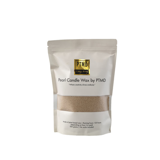PTMD Kaarsenzand – herbruikbare waxparels, 500 gram - beige