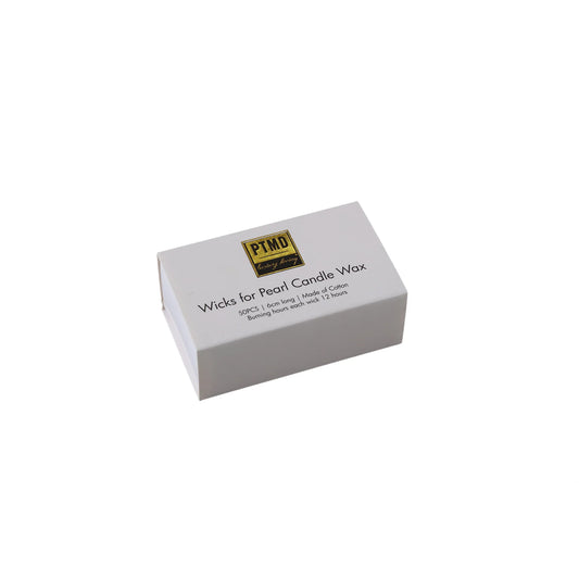 PTMD Pearl candle wax wick box met 50 lontjes