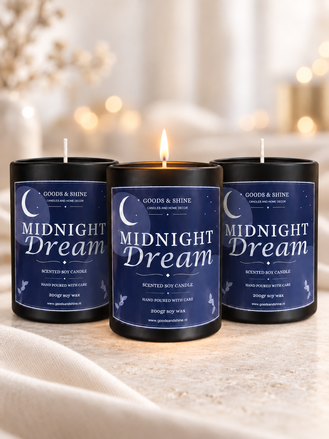 🌙 Midnight Dream – Scented Soy Candle