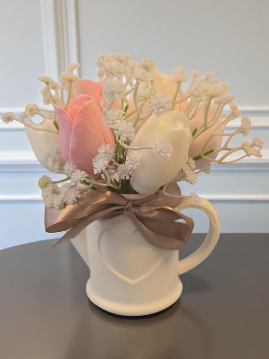 Waxmelts in Jesmonite Gieter – Tulpenboeket