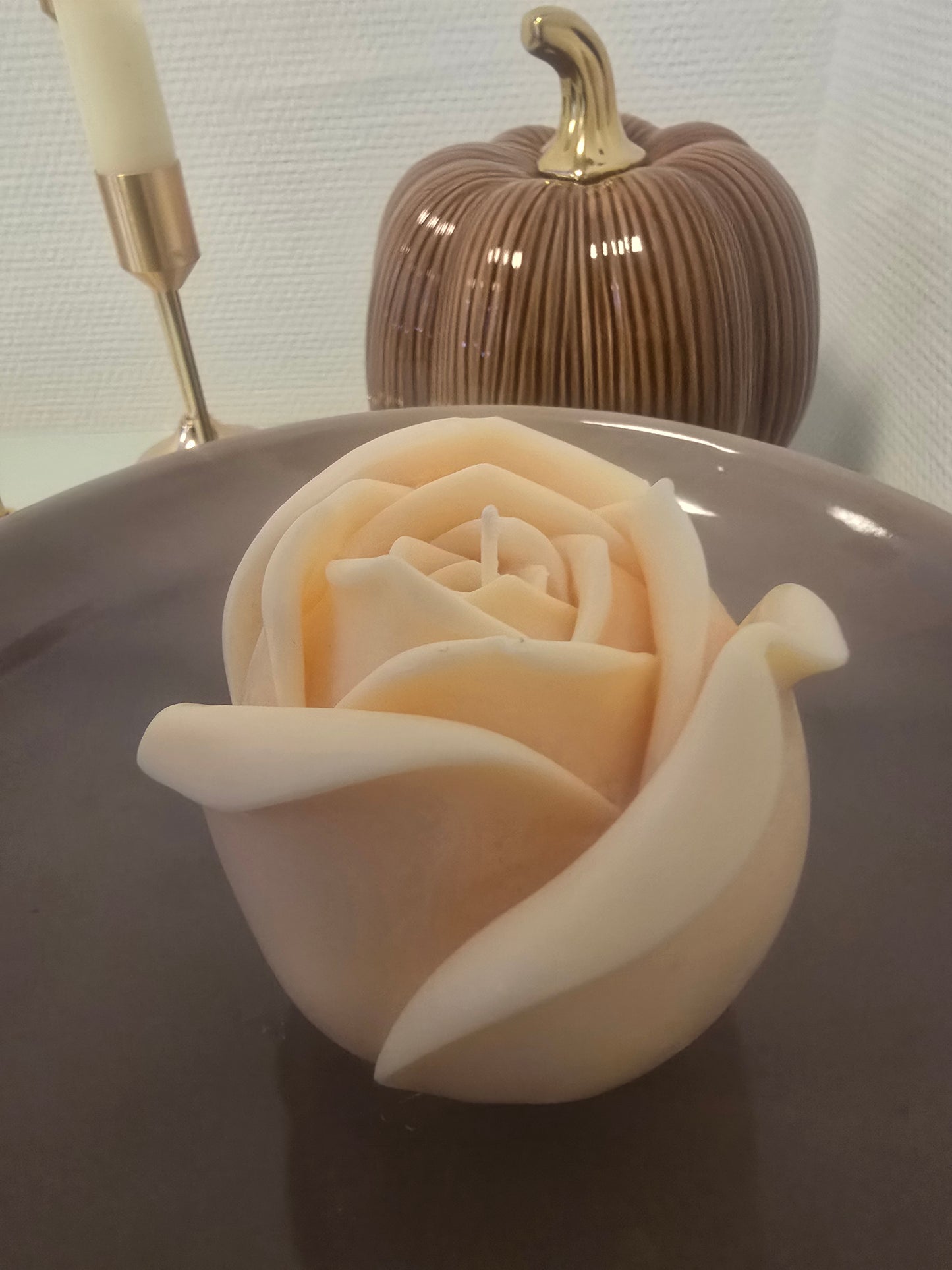Rosé Amour – Elegante Bloemkaars