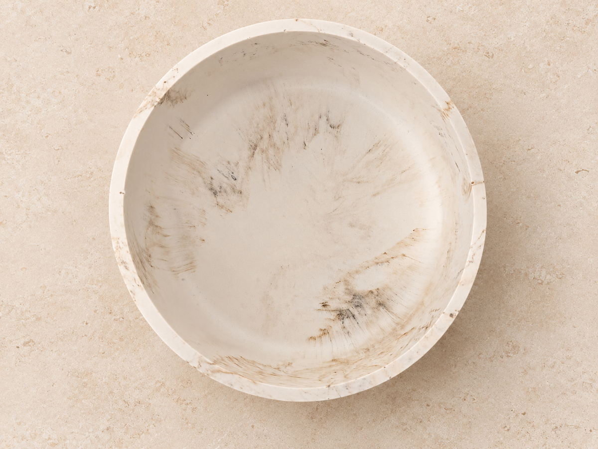 Sandstone Bowl – Handgemaakte Jesmonite Schaal 12 en 17 cm
