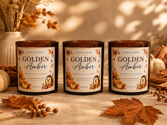 Golden Amber - Scented Soy Candle