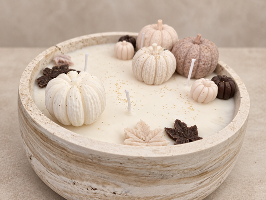 Autumn Glow – Golden Amber Geurkaars groot
