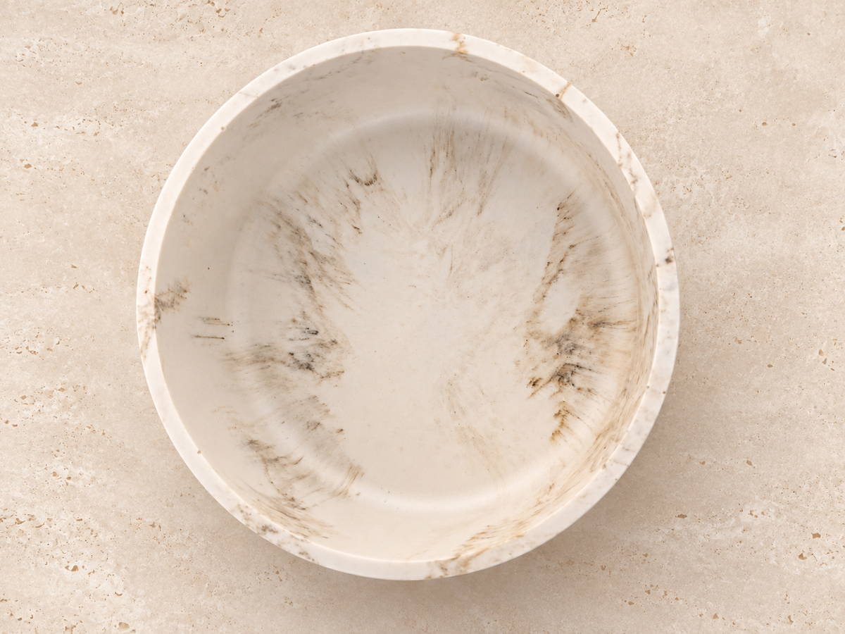Sandstone Bowl – Handgemaakte Jesmonite Schaal 12 en 17 cm