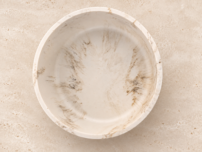 Sandstone Bowl – Handgemaakte Jesmonite Schaal 12 en 17 cm